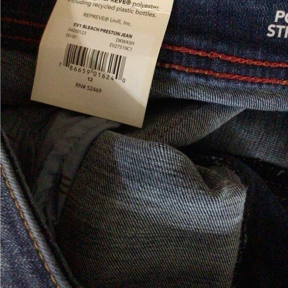 EV1 Skinny Preston Dark Wash bleach - Picture 4 of 5